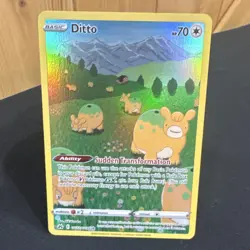 Pokemon TCG Ditto 053/078 GO Rare Holo EN 70 HP Basic Pokemon Card 2022 - Image 1