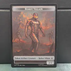 Robot Villain 0020 Hero 0002 Token Marvel Super Heroes Card Game MTG TCG NM - Image 2