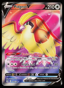 Pidgeot V 188/196 Ultra Rare Lost Origin Pokemon Card - Image 1