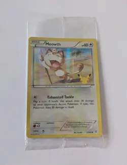 Pokemon Meowth 53/83 20th Anniversary Sealed Promo TCG Card - Image 1