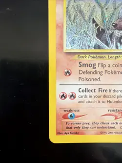 Pokemon TCG Houndour Neo Discovery Holo Unlimited Holo Rare Card 5/75 50 HP - Image 5