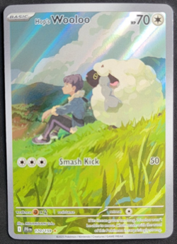 Pokemon Card Hop's Wooloo 170/159 Illustration Rare Sv09: Journey Together - Image 1