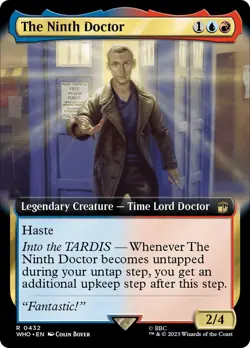 MTG The Ninth Doctor Extended Art - Doctor Who Commander #432 - Image 1