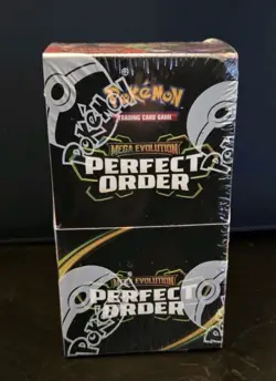 Pokemon TCG Mega Evolution Perfect Order Half Booster Box Sealed (18 Packs) - Image 1