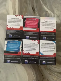 **EMPTY** LOT OF 6- POKEMON TCG - BOOSTER BUNDLES MIXED PE/PR/W/B/DR **EMPTY!** - Image 2