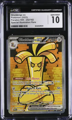 Gholdengo ex #252/182 Special Illustration Rare CGC 10 2023 Pokemon Paradox Rift - Image 1