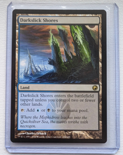 Darkslick Shores Scars of Mirrodin Rare NM MTG - Image 1