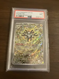 2024 POKEMON SVP EN-SV BLACK STAR PROMO #159 MAGNETON PSA 9 - Image 1