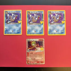 Lot 4 Pokemon Celebrations Cards: x3 Dark Gyrados 8/82 & x1 Gardevoir EX 93/101 - Image 1