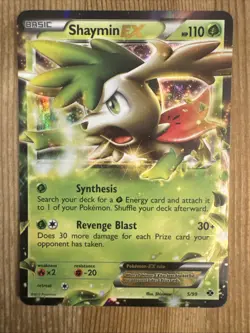 Shaymin EX - 5/99 - Pokemon Next Destinies Black & White Ultra Rare Card LP - Image 1