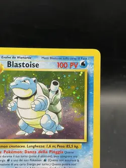 Pokemon Blastoise 2/102 Base Set Holo Rare Stage 2 100 HP Italian Card NM! SWIRL - Image 3