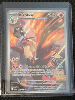 Blaziken Illustration Rare 192/182 Destined Rivals Pokemon Card Mint - Image 1