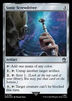 MTG - Sonic Screwdriver (184) - Doctor Who - X1 - (NM) - #N7654 - Image 1