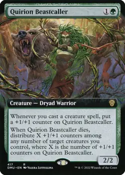MTG Quirion Beastcaller Extended Art - Dominaria United #417 - Image 1