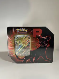 Pokemon TCG Factory Sealed Destined Rivals Team Rocket Tin - Image 1