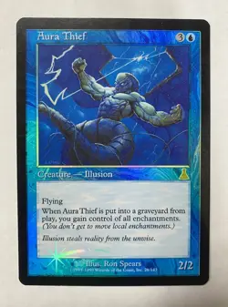 MTG Magic The Gathering FOIL Aura Thief Urza’s Destiny 26/143 Lightly Played LP - Image 1