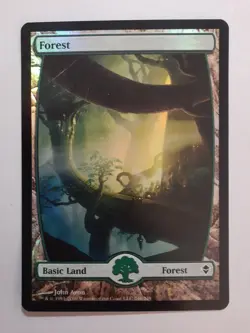 MTG Bling - Full Art Foil - Forest #246 - Original Zendikar -F497 - Image 1