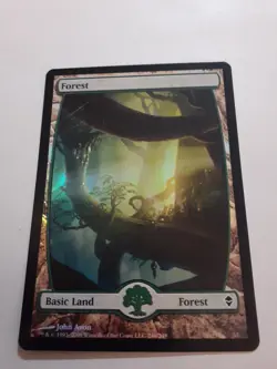 MTG Bling - Full Art Foil - Forest #246 - Original Zendikar -F497 - Image 2