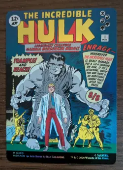 MTG Magic Marvel Super Heroes Foil Bruce Banner Borderless 0390 - Image 2