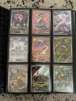 Lot 99 Pokemon Cards In Premium Gengar Binder. Illustrated rares, promos, holos - Image 1