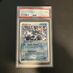 2003 Pokemon Kingdra EX Dragon Holo 92 PSA 9 E Reader Vintage MINT - Image 1