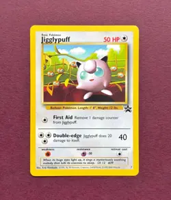 Pokemon 2000 Black Star Promo #7 Jigglypuff, Wizards of the Coast Vintage Eng NM - Image 1
