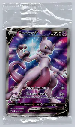 MEWTWO V SWSH229 P SWORD & SHIELD PROMO POKEMON HOLO NM/M - Image 1