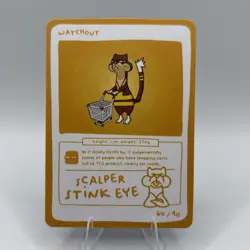 Pokedoodles No Scalp Series - Watchout (Watchdog) 64/90 - Set 1 Pokemon Fan Art - Image 1
