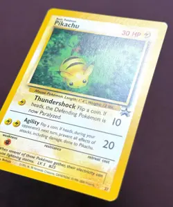 Pokemon 2000 Black Star Promo #27 Bumblebee Pikachu, Wizards WOTC Vintage NM - Image 2