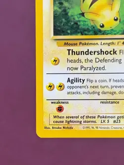 Pokemon 2000 Black Star Promo #27 Bumblebee Pikachu, Wizards WOTC Vintage NM - Image 5