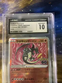 Radiant Charizard #011/071 Japanese Pokemon GO CGC 10 Gem Mint - Image 2