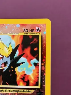 Pokemon 2001 Black Star Promo #34 Entei Reverse Holo SWIRL, WOTC Vintage Eng NM - Image 4