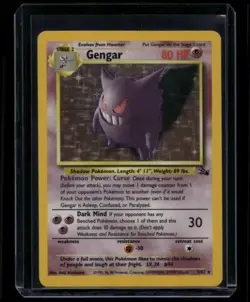 Pokemon TCG Gengar 5/62 Fossil Holo Rare NM/LP - Image 1