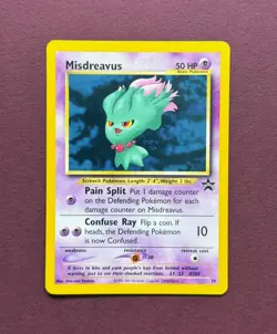 Pokemon 2001 Black Star Promo #39 Misdreavus, Wizards of the Coast Vintage NM - Image 1