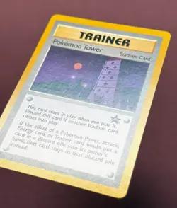 Pokemon 2000 Black Star Promo #42 Pokemon Tower, Wizards of the Coast Vintage NM - Image 2