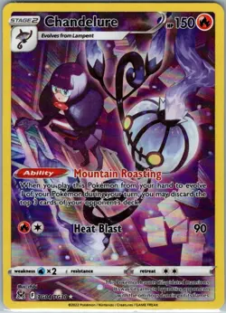 Chandelure TG04/TG30 - Pokemon TCG - Lost Origin Trainer Gallery Holo - Image 1