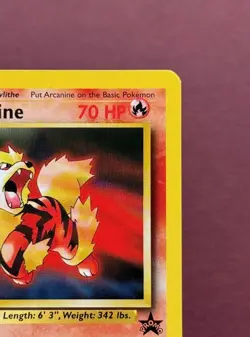 Pokemon 2000 Black Star Promo #6 Arcanine, Wizards of the Coast Vintage Eng NM - Image 4