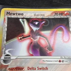 2005 Pokemon EX Delta Species Mewtwo Holo #12/113 - Image 2