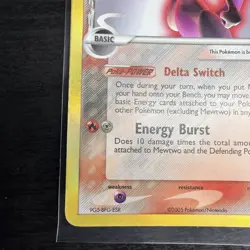 2005 Pokemon EX Delta Species Mewtwo Holo #12/113 - Image 5