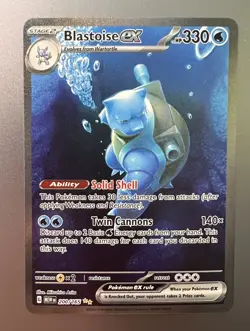 Pokemon Scarlet & Violet 151 Blastoise EX 200/165 SIR Special Illustration - Image 1