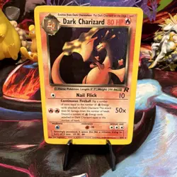 Dark Charizard 4/82 Team Rocket Holo EN Rare Holo 2000 80 HP WOTC - Image 1