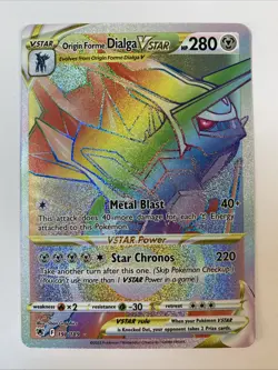 ORIGIN FORME DIALGA VSTAR Secret Rare Pokemon Astral Radiance 198/189 - Image 1