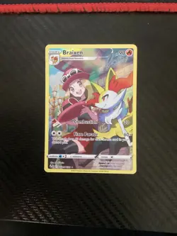 NM Pokemon Silver Tempest Braixen Trainer Gallery TG01 Full Art #TG01/TG30 - Image 1