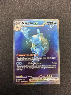 Pokemon Scarlet & Violet 151 Blastoise EX 200/165 SIR Special Illustration - Image 1
