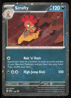 Scrafty (Cosmos Holo) 188 Holo Promo Scarlet & Violet Promo Pokemon Holo NM - Image 1