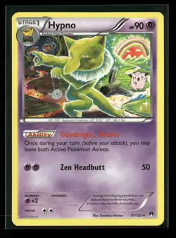 Hypno 51/122 Non Holo Rare XY - BREAKpoint MP Pokemon - Image 1