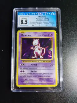 2016 Pokemon Mewtwo XY Evolutions 51/108 Cracked Ice - CGC 8.5 Sub Graded - Image 1