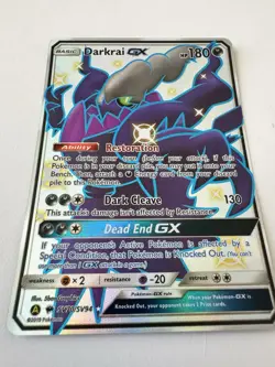 Pokemon TCG Darkrai GX SV70/SV94 Hidden Fates Shiny Vault Shiny Holo 2019 - Image 3