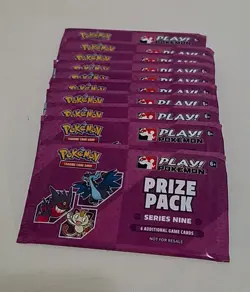 Pokemon TCG Prize Pack Series 9 Booster Packs New Lot Of 10 - Image 1