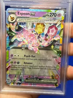 Pokemon Prismatic Evolutions Espeon ex 034/131 Double Rare NM - Image 2